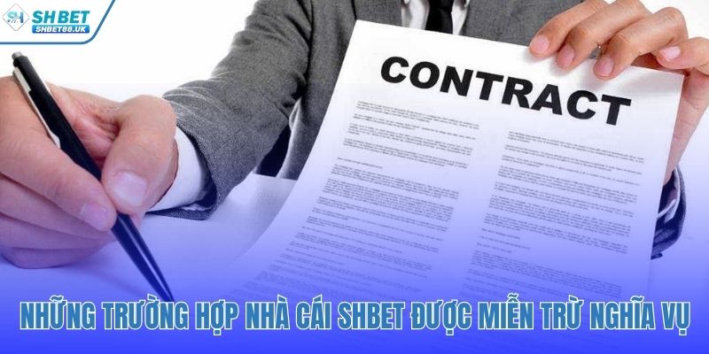 Quy định miễn trừ trách nhiệm SHBET với lỗi từ người chơi