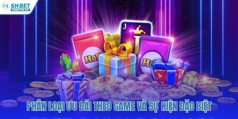 Khuyến mãi SHBET phân loại theo game và sự kiện nổi bật
